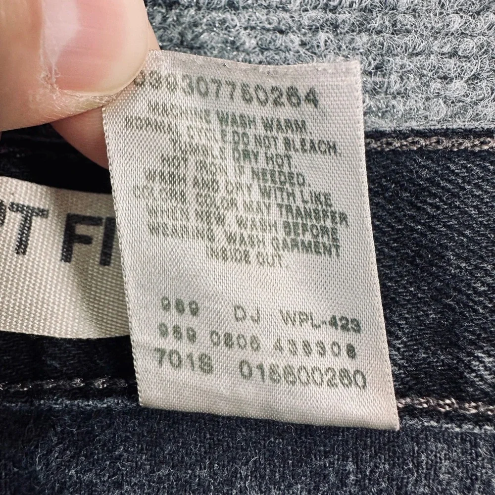Levis 560 Comfort Fit Denim Jeans Mens 50x32 Faded Black Y2K Vintage Baggy Relax